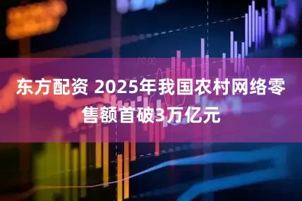 东方配资 2025年我国农村网络零售额首破3万亿元