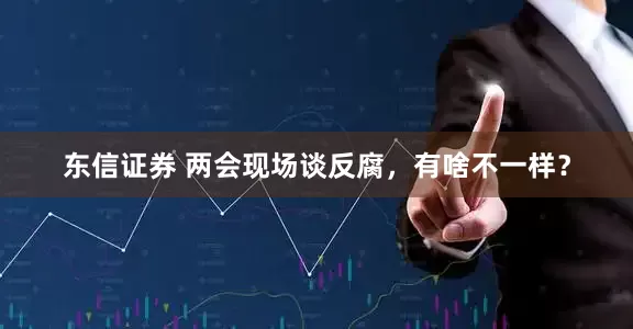 东信证券 两会现场谈反腐，有啥不一样？